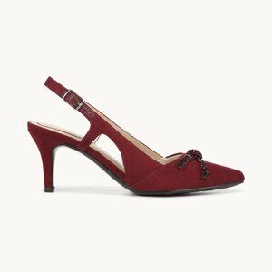 Lifestride Women's Slingback Heels 9.5W NIB Pinot Noir